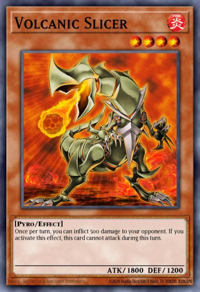 Volcanic Slicer Rare FOTB-EN012 Force of the Breaker Yugioh card