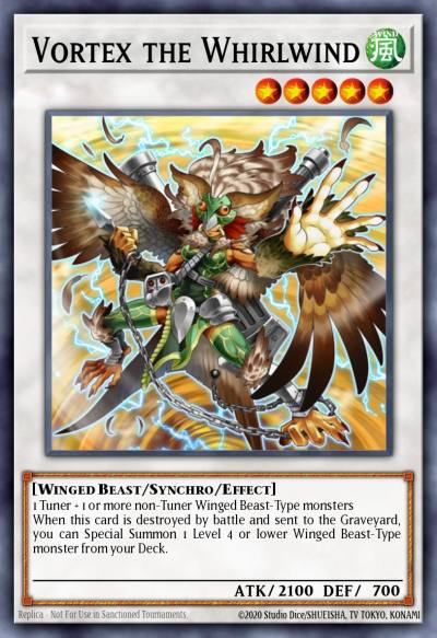 Vortex the Whirlwind Super Rare STOR-EN000 Storm of Ragnarok Yugioh card