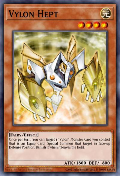 Vylon Hept Duel Terminal Rare Parallel Rare DT06-EN023 Duel Terminal 6a Yugioh card