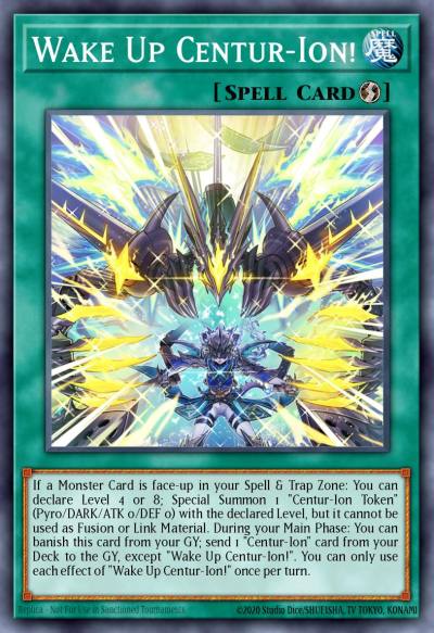 Wake Up Centur-Ion Prismatic Secret Rare MP25-EN074 2025 Mega-Pack Tin Yugioh card