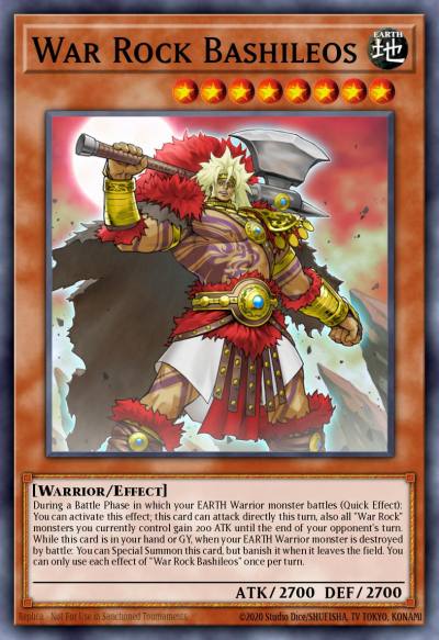 War Rock Bashileos Ultra Rare BLVO-EN097 Blazing Vortex Yugioh card
