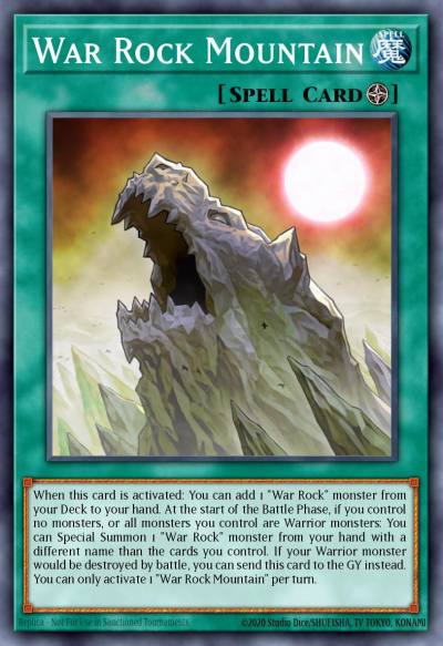 War Rock Mountain Secret Rare BLVO-EN000 Blazing Vortex Yugioh card