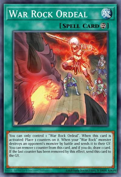 War Rock Ordeal Common BLVO-EN098 Blazing Vortex Yugioh card