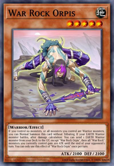 War Rock Orpis Common BLVO-EN095 Blazing Vortex Yugioh card