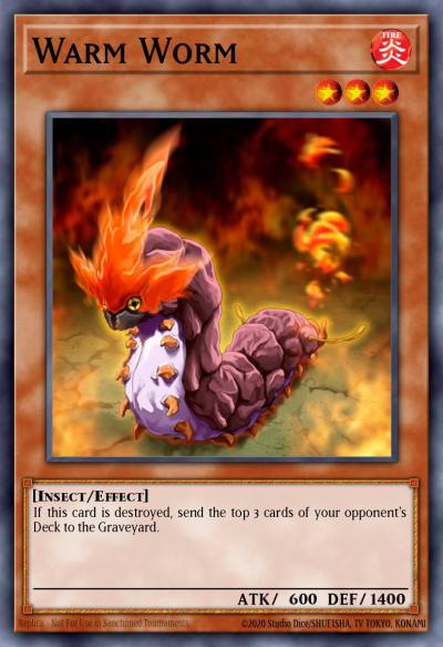 Warm Worm Super Rare TF04-EN001 Yu-Gi-Oh! 5Ds Tag Force 4 promotional cards Yugioh card
