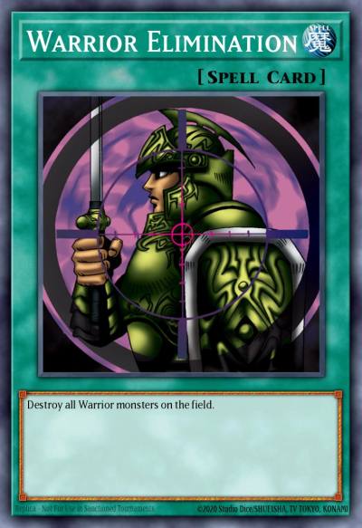 Warrior Elimination Common GLD2-EN035 Gold Series 2009 Yugioh card
