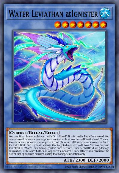 Water Leviathan @Ignister Common IGAS-EN034 Ignition Assault Yugioh card