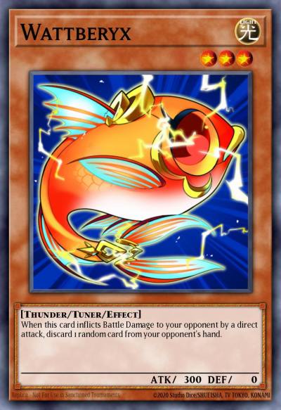 Wattberyx Rare STOR-EN031 Storm of Ragnarok Yugioh card