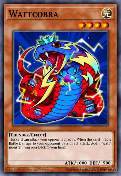Wattcobra Common PHSW-EN028 Photon Shockwave Yugioh card