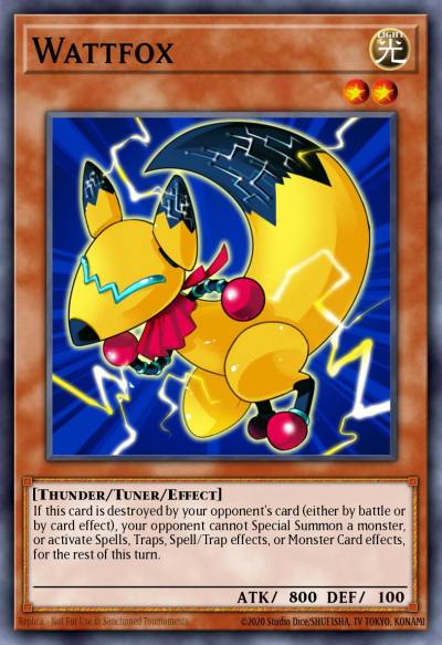 Wattfox Common TSHD-EN026 The Shining Darkness Yugioh card
