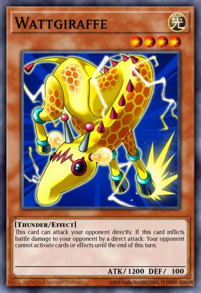 Wattgiraffe Ultra Rare DUOV-EN064 Duel Overload Yugioh card