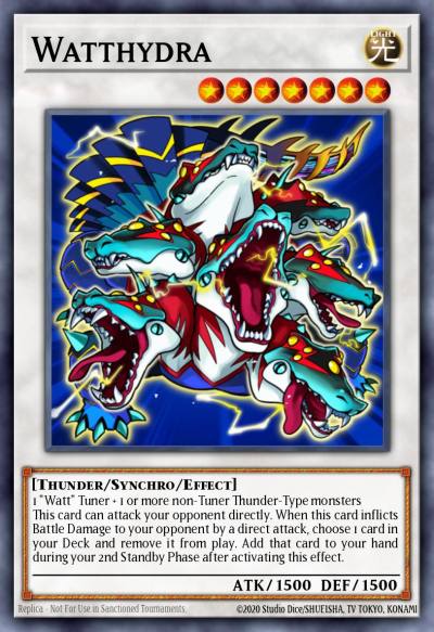 Watthydra Super Rare STOR-EN044 Storm of Ragnarok Yugioh card