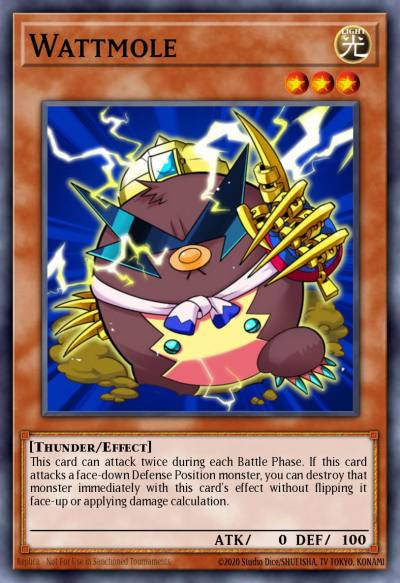 Wattmole Common STOR-EN032 Storm of Ragnarok Yugioh card