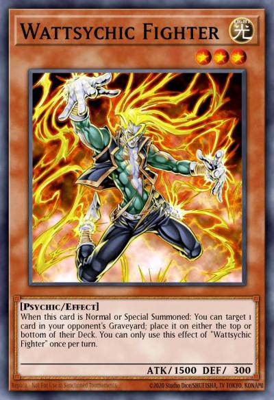 Wattsychic Fighter Super Rare WSUP-EN041 World Superstars Yugioh card