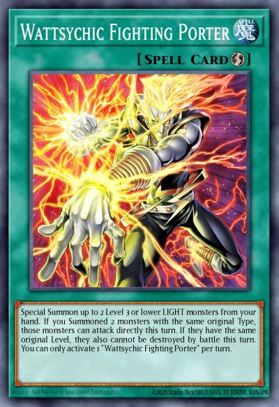 Wattsychic Fighting Porter Common AGOV-EN085 Age of Overlord Yugioh card