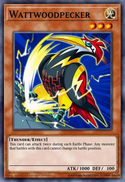 Wattwoodpecker Common TSHD-EN027 The Shining Darkness Yugioh card