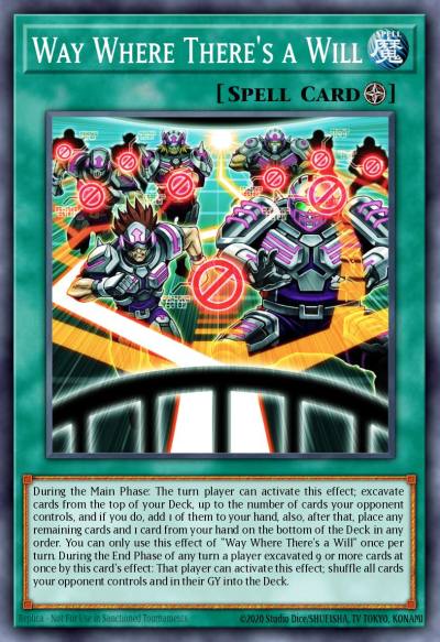 Way Where Theres a Will Ultra Rare MP25-EN199 2025 Mega-Pack Tin Yugioh card