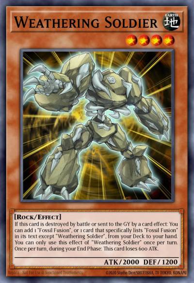 Weathering Soldier Secret Rare BLAR-EN005 Battles of Legend Armageddon Yugioh card