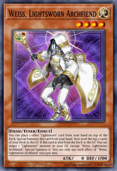 Weiss Lightsworn Archfiend Ultra Rare MP25-EN186 2025 Mega-Pack Tin Yugioh card