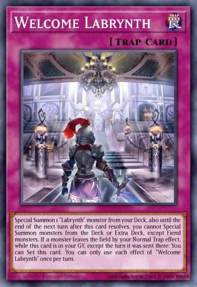 Welcome Labrynth Prismatic Secret Rare MP23-EN235 25th Anniversary Tin Dueling Heroes Mega Pack Yugioh card