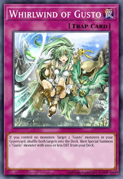Whirlwind of Gusto Duel Terminal Normal Parallel Rare DT06-EN100 Duel Terminal 6b Yugioh card
