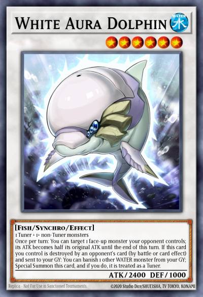 White Aura Dolphin Common BLC1-EN052 Battles of Legend Chapter 1 Yugioh card