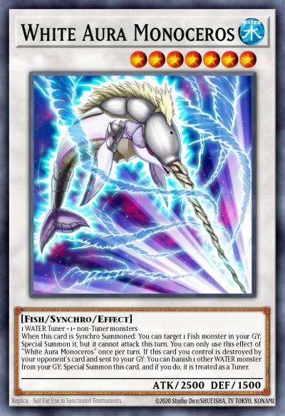 White Aura Monoceros Rare MP20-EN142 2020 Tin of Lost Memories Mega Pack Yugioh card