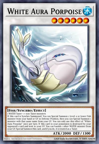 White Aura Porpoise Common MP25-EN312 2025 Mega-Pack Tin Yugioh card