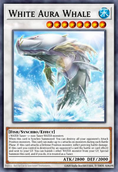 White Aura Whale Ultra Rare BLC1-EN011 Battles of Legend Chapter 1 Yugioh card