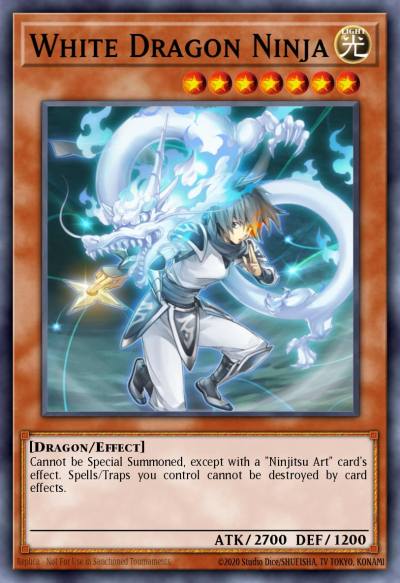 White Dragon Ninja Common MP25-EN444 2025 Mega-Pack Tin Yugioh card