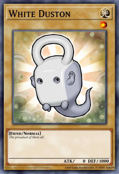 White Duston Short Print LVAL-EN001 Legacy of the Valiant Yugioh card