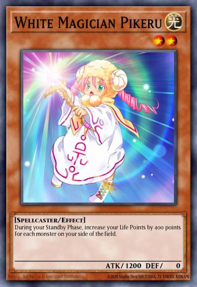 White Magician Pikeru Short Print AST-033 Ancient Sanctuary Yugioh card