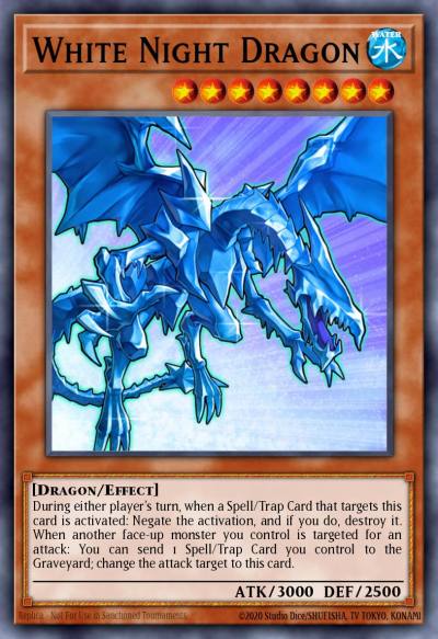 White Night Dragon Secret Rare ANPR-EN092 Ancient Prophecy Yugioh card