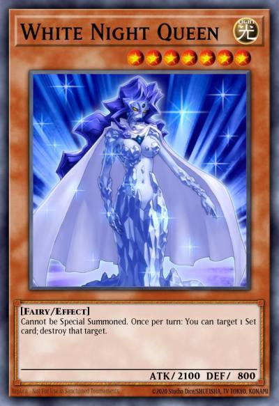 White Night Queen Rare ORCS-EN090 Order of Chaos Yugioh card
