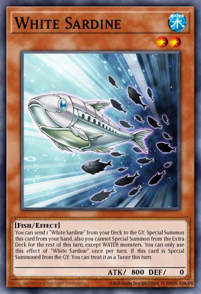 White Sardine Common MP25-EN305 2025 Mega-Pack Tin Yugioh card