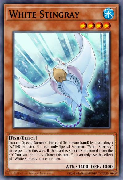 White Stingray Common MP19-EN148 2019 Gold Sarcophagus Tin Mega Pack Yugioh card