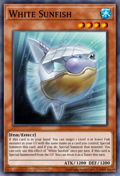 White Sunfish Common MP25-EN304 2025 Mega-Pack Tin Yugioh card