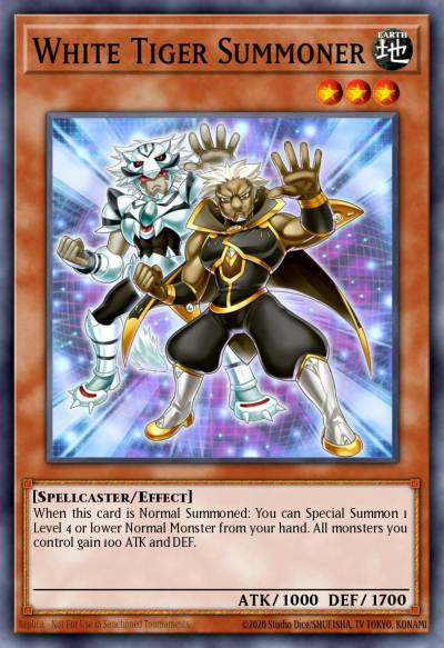 White Tiger Summoner Common YS14-EN019 Super Starter Space-Time Showdown Yugioh card