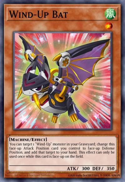 Wind-Up Bat Common PHSW-EN025 Photon Shockwave Yugioh card