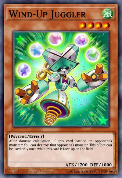 Wind-Up Juggler Rare BP03-EN086 Battle Pack 3 Monster League Yugioh card