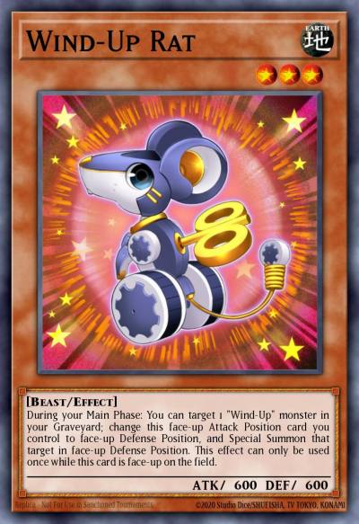 Wind-Up Rat Super Rare ORCS-EN023 Order of Chaos Yugioh card