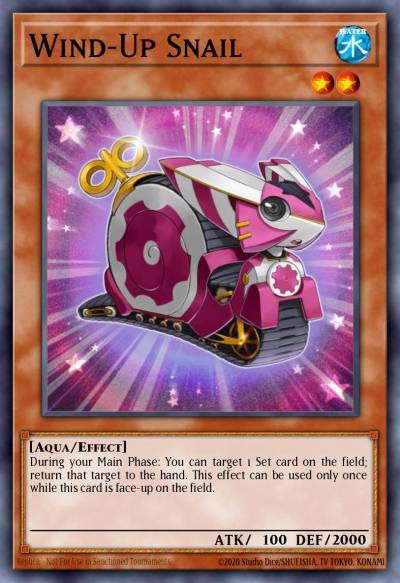 Wind-Up Snail Rare GENF-EN017 Generation Force Yugioh card