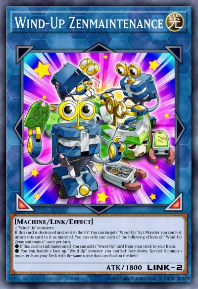 Wind-Up Zenmaintenance Super Rare FLOD-EN049 Flames of Destruction Yugioh card