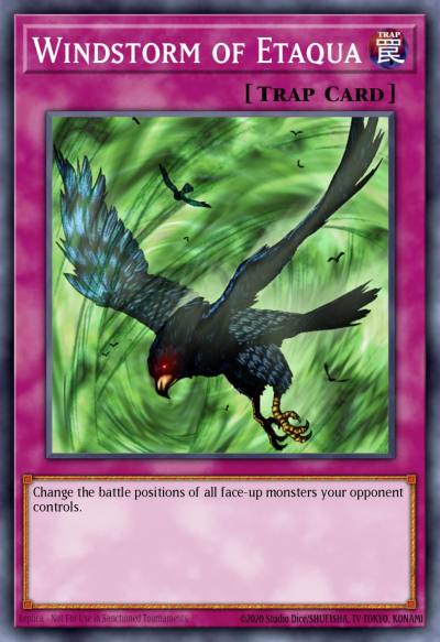 Windstorm of Etaqua Common BP02-EN177 Battle Pack 2 War of the Giants Yugioh card
