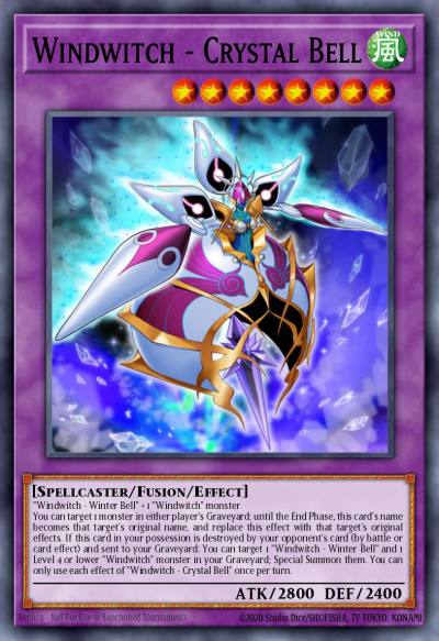 Windwitch - Crystal Bell Rare RATE-EN040 Raging Tempest Yugioh card