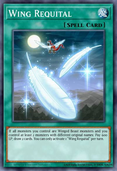 Wing Requital Secret Rare BROL-EN016 Brothers of Legend Yugioh card