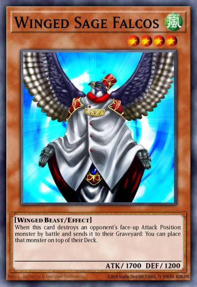 Winged Sage Falcos Common DR1-EN020 Dark Revelation Volume 1 Yugioh card