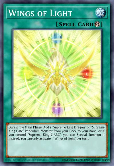 Wings of Light Super Rare AGOV-EN048 Age of Overlord Yugioh card