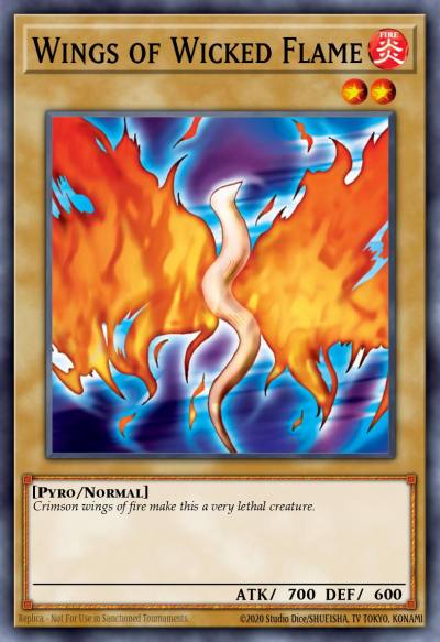 Wings of Wicked Flame Short Print AP04-EN014 Astral Pack Four Yugioh card