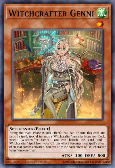 Witchcrafter Genni Common MP21-EN006 2021 Tin of Ancient Battles Yugioh card